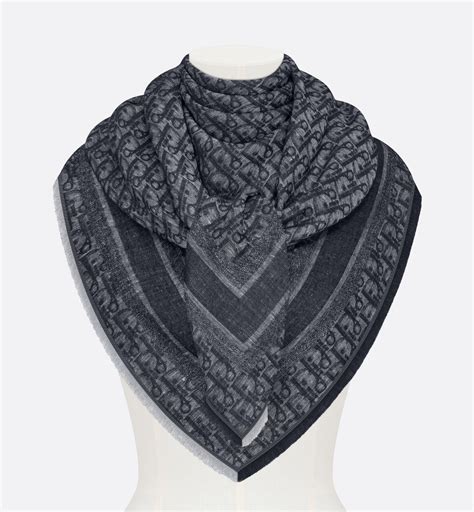 dior oblique shawl|Dior cashmere.